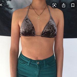 Juicy couture velvet velour bikini set